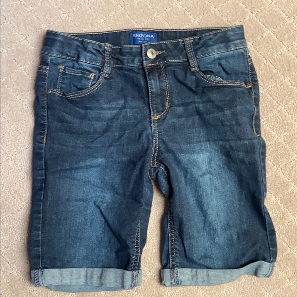 Longer Jean shorts